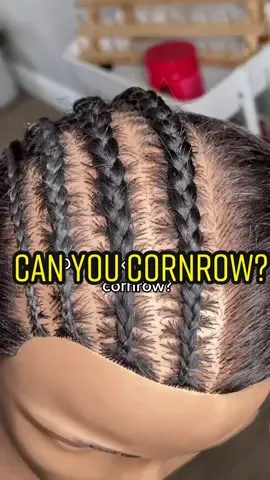 personally was a part of the black girls who can’t cornrow club 8 months ago😭 #hair #cornrow