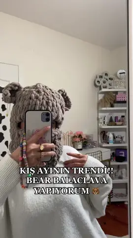 Bear Balaclava Yapılışı 🐻 #bearbalaclava #balaclava #balaclavagirl #karmaskesi