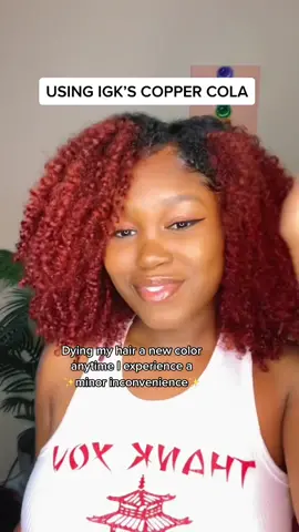 My one and only coping mechanism 😍 @Ulta Beauty @Jessridleyy #IGKColor #HowDoYouColor #UltaBeauty #redhair #haircareroutine #thegirlsthatgetitgetit