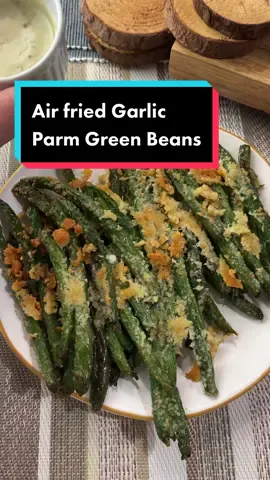Air fried garlic parmesan green beans #veggies #food #healthy #keto #garlic