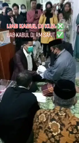 sepasang calon pengantin ijab kabul di RS atas permintaan dari ibu pengantin wanita.pengantin menikah disaksikan ibunya yg lg sekarat.INNALILLAHI#fyp