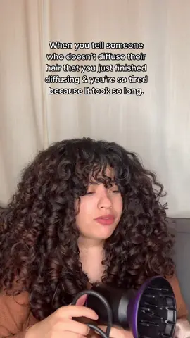 I hate diffusing #curlyhairtips #curlybairproblem #curlyhair #curlcheck