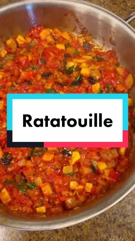 Easiest one pot ratatouille! The rustic version of the one Remy makes 🐀 #ratatouille #italianfood #frenchfood #recipes #vegetarian #vegan
