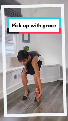 Add grace to bending and picking up something from the floor! #bodylanguagetips #bodylanguage #mistakes #confidentwomen #imagecoach #SelfImprovement #confidence #femininestyle #graceful #elegantlady