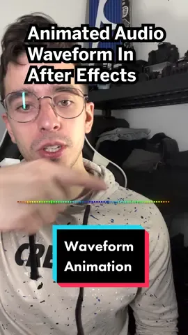 Animated audio waveform in after effects #animation #videoproduction #filmmaking #filmmakersoftiktok #aftereffects #adobe #filmmaker #videoproducer