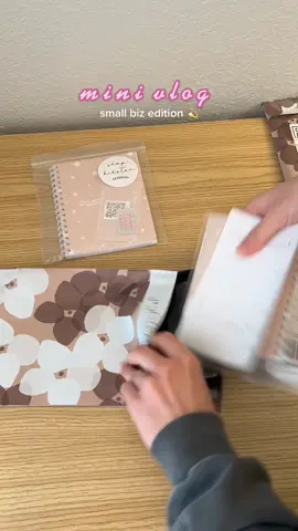 #minivlog small biz edition💫 package anxiety notebooks with me :)
