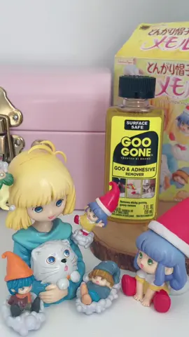 Best way to clean old sticky figures #oldanimefigure #figure #littlememole #cute #weeb #collector #googone #satisfying #fixingfigures #ميمي_الصغيرة