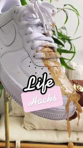Protect your investment! Keep your shoes clean and water resistant! 💦👟 #lifehacks #waterproofingspray #whitesneakers #sneakercleaner #sneakerprotector #LifeHack #waterproof #dietcoke