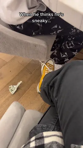 he tied my laces to the chair