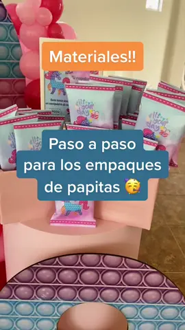 Materiales para hacer tus propios empaques! #mesadedulces #empaquespersonalizados #yoteenseño #pasoapaso #decoradoradeeventos #fiestas #decoraciondefiestas #sigueme