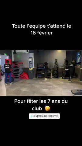 Le 16 février 2022, ton club Fitnesspark Courbevoie fête ses 7 ans. Animations, dj, buffet, gâteau d’anniversaire, de nombreux cadeaux à gagner toute la journée #Fitness #sport #fitnessparkcourbevoie #anniversaire #challenge #anniversaire