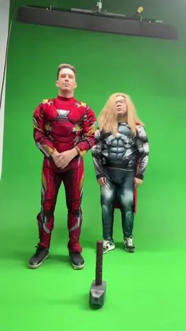 @daniro2323 и я стали дублерами мстителей. Нам идёт? #тренды #avengers #ironman #thor #dance