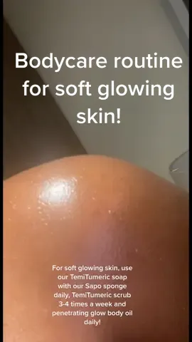 These 4 products will give you the ultimate soft and smooth skin goals! Our ZOC Sapo African sponge with the ultimate glow care set which has our TemiTumeric soap and scrub and penetrating glow body oil. #KindAndFree #africansponge #productsyouneed #nigeriantiktok #bodyoil #bodyscrub #tumeric #smoothskin #clearskin #showerroutine #bodycareroutine #smoothlegs #bodycare #DailyRoutine