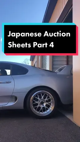 Reply to @mattvcon17  4th and Final Part of How to Read Japanese Auction Sheets #supra #jdm