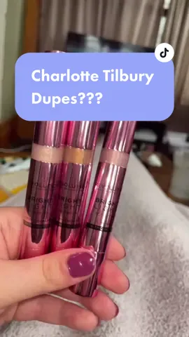 I wonder if the other two are dupes for the beauty light Wands too… #makeup #charlottetilbury #pinkgasm #blush #beautylightwand #dupe #drugstoredupe