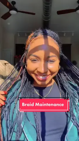 Braid Maintenance, dry shampoo actually comes in handy for braids too! #protectivestylesfornaturalhair