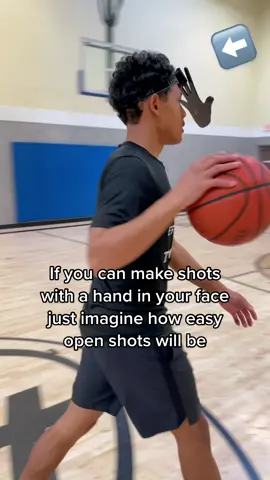 Be able to hit shots with a hand in your face🔑 #basketballchallenge #fyp