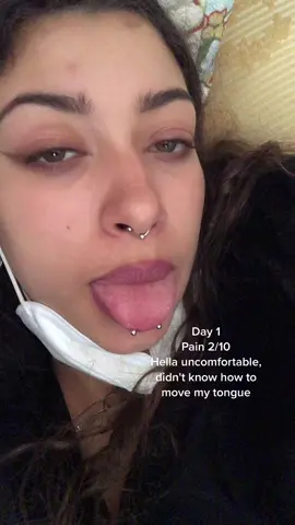 Honest review of this piercing on the comments #eyeslipsface #piercings #snakeeyepiercing #snakeye #tonguepirecing