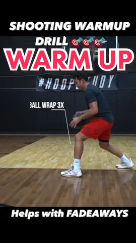 Try this WARM UP drill that should help you with your FADEAWAY! #hoopstudy #basketball #trainer #LearnOnTikTok #fyp