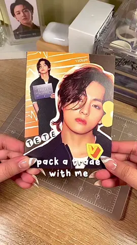 safe travels tete ! <3 #bts #btsarmy #fyp #taehyung #packatradewithme #photocard