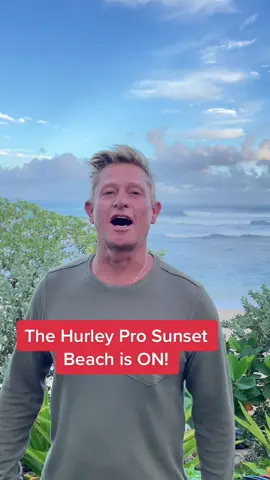 The Hurley Pro Sunset Beach pres. by Shiseido is ON! Watch live, link in bio. @hurley @shiseido_usa #wsl #surf #athletesontiktok #hawaii