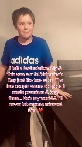 My Valentine!! So greatful & blessed. I’ll do anything for this kid of mine! 🧡 we doth deserved better & we got it! #newbeginnings #familyfirst