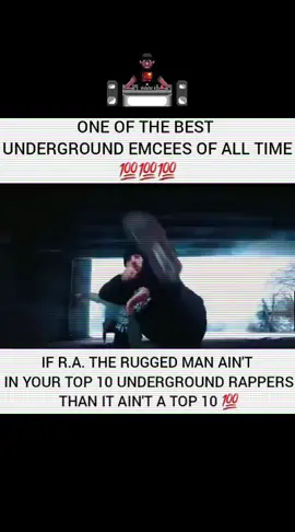 To my Underground heads..Is R.A. The Rugged Man in your Top 10 Underground Emcees List? or nah? #ratheruggedman #hiphop #undergroundhiphop #fyp #top10
