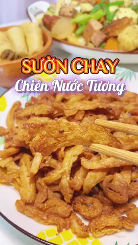 Sườn non chay chiên nước tương thấm vị cực ngon #ancungtiktok #suonnonchay #loship #freeship #sieudaubep