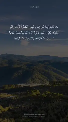 آخر آيتين من #سورة_البقرة بصوت الشيخ #محمد_صديق_المنشاوي رحمه الله تعالى #قران_كريم #اجر_لي_ولكم #quran