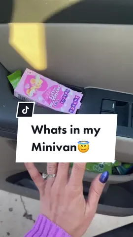 My husband needs to clean out my van😏#motherhood #momlife #minivanmom #mamalife