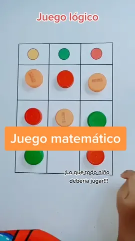 Juego matemático con material reciclado #juegos #logico #math #atencion #concentrate #parati #missflorcita20 #material #reciclado #viral