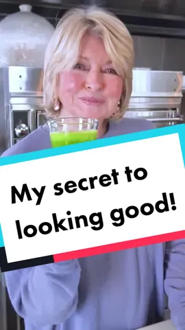 I #workout and eat #healthy, but I think my REAL #SECRET to looking good is my daily #greenjuice. And it doesn’t have to TASTE bad🤮—mine is #DELICIOUS! NO KALE!🚫 #tiktokpartner #LearnOnTikTok #drink #food #health #healthyliving #healthyrecipes #Recipe #beauty #beautytips #beautyhacks #learnfrommartha #livelikemartha #marthatok