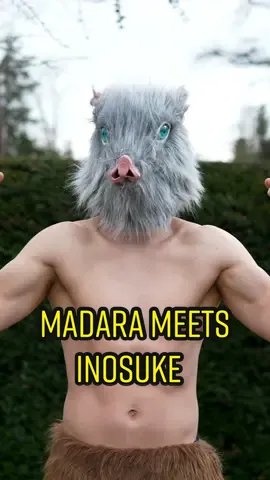 Madara meets Inosuke #anime #naruto #madara #demonslayer #inosuke #manga #fy