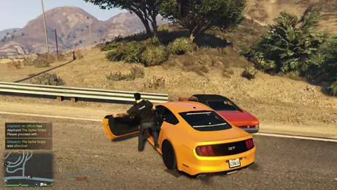 Thoughts on the unmarked Mustang? #lspdfr #pursuit #spikestrip #police #chase #lspd #lspdfr #gtav #fivem #sahp #pc #gaming