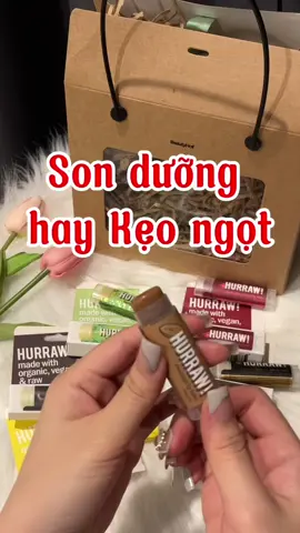 Son dưỡng mịn môi lâu trôi, ngọt ngào như những thỏi kẹo 🥰🥰💕 #BeautyHotVN #hurrawbalm