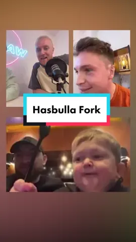 Not the fork 😂 @joeweller @theobaker @hasbulla #wafflin #wafflinpodcast #hasbulla #joeweller #theobaker
