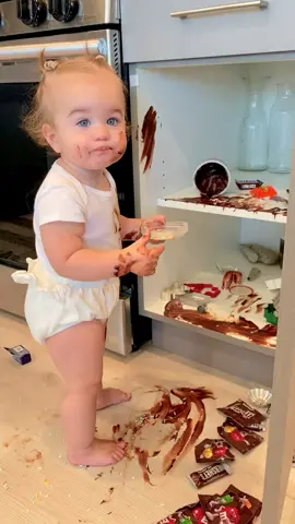 She likes chocolate 🍫 #foryou #forpageforyou #fyp #chocolate #cutebabychalle