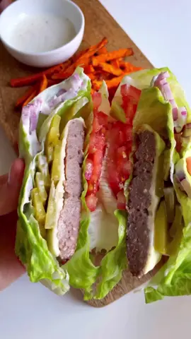 🍔🥬 #recetas #saludable #keto #saborestiktok #foryou #burger #hamburguesa