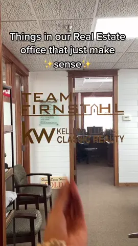 Things in our Real Estate office that just make ✨sense✨ #thingsthatjustmakesense #realestate