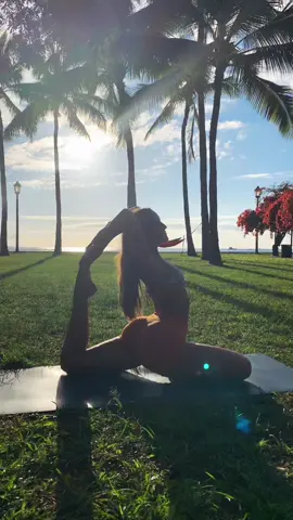 yoga with my loves @jessmackenzieee @lola.mf.wick #hawaii #yoga