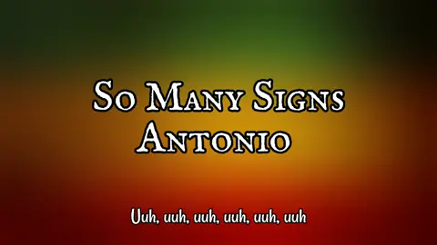 LIFE IS A ROAD WITH SO MANY SIGNS #somanysigns #antonio #musiclyrics #🇯🇲 #reggaeton #reggaetontiktok #reggaelove #reggae #lyrics