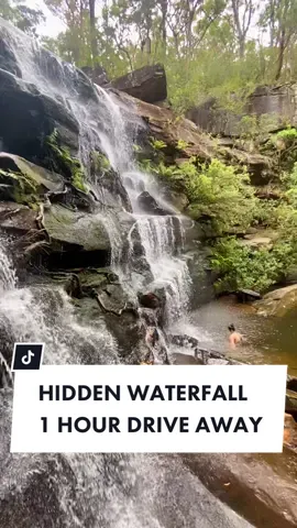 Not all waterfalls are hard to get to #sydney #centralcoast #sydneytravel #sydneywaterfalls #waterfall #sydneyhiddengems #travelnsw #sydneyhikes