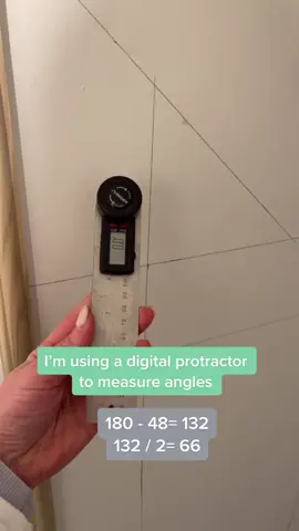 How to measure weird angles. Hint: remember high school math #DIY #molding #luxuryhome