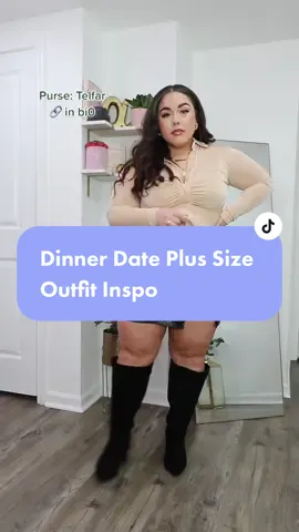 A leather mini skirt is always a good idea 🙌🏼 check my bi0 for all 🔗 #plussizeootd #plussizeoutfitinspo #plussizeoutfits #dinnerdateoutfit