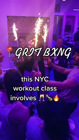 NYC workout that’s also a party 🥊🍾👏🔥 #unionsquarenyc #gritbxng #nycworkout #boxingclasses #nycboxing #nycpartyguide #gritboxing #onlyinnewyorkcity