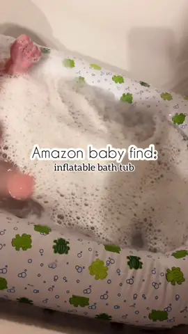 We love this inflatable bath tub SO much! Such a great Amazon find 🥰 #ShowUsYourDrawers #momlife #mom #babytok #momcontentcreator