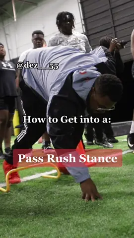 Pass Rush Stance Take 📝💨 #samuraisack #passrush #dline #footballtraining #football #oline #defensiveend #dlinemen #linemen #fyp