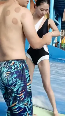 Little sister, this swimsuit has personality#surf#Skateboarding