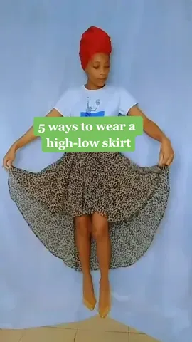 5 ways to wear high-low skirt #styling #stylehacks