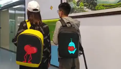 Full Color Smart Led Backpack Dynamic Backpack , We have many mode in App ! If u want to buy plz check my Bio!! #ledbackpack #backpack #ledbags #